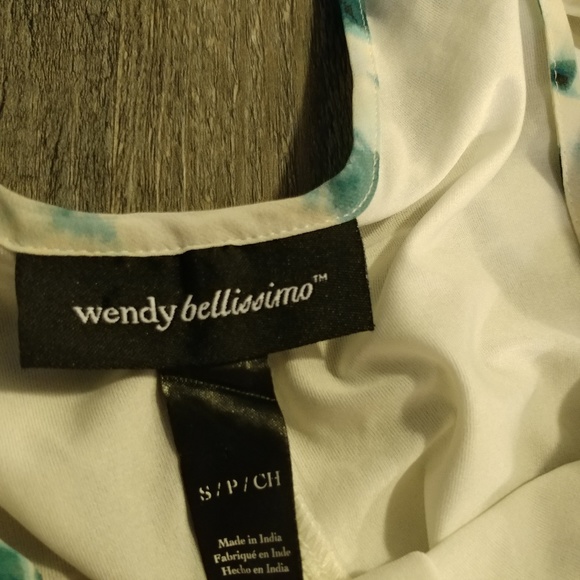 Maternity Sleeveless Indigo Printed dress - Picture 6 of 7